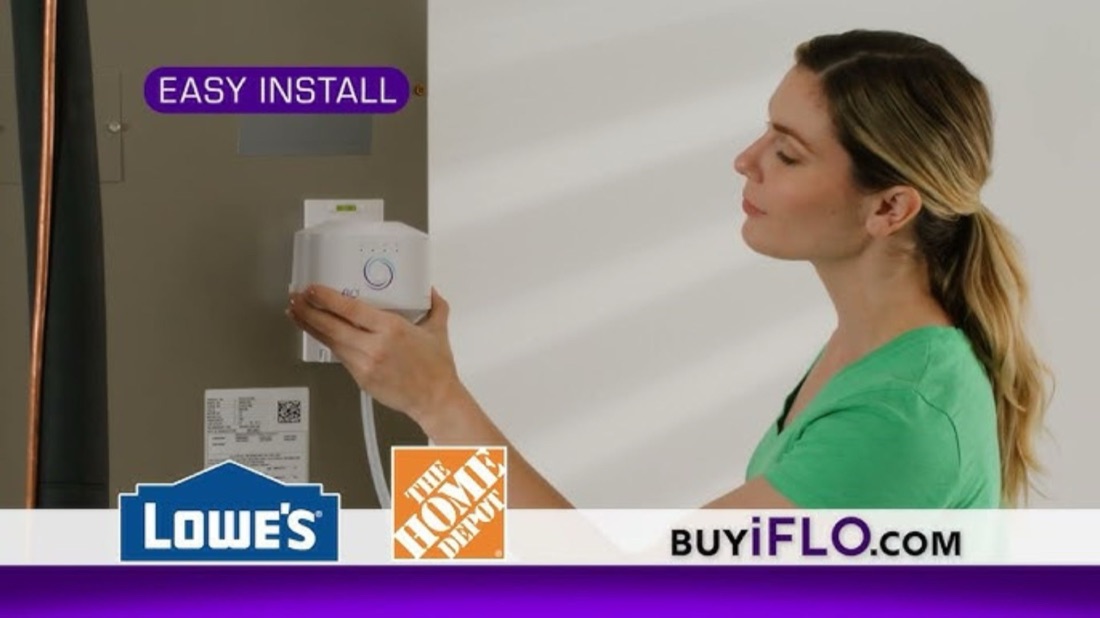 iFLO easy install ad still with Lowe’s and The Home Depot logos