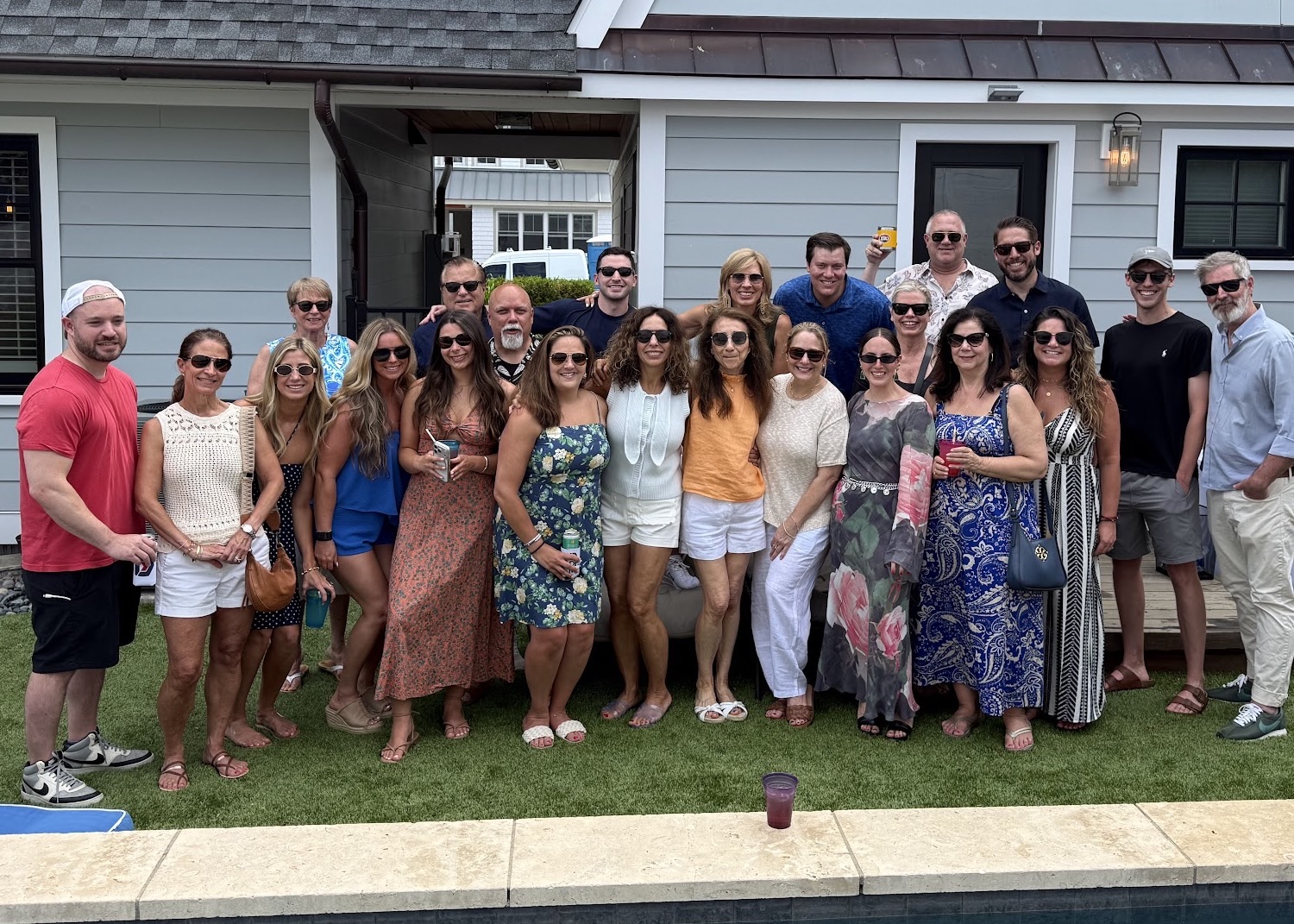 The full Diray Media team gathered together at a summer company event