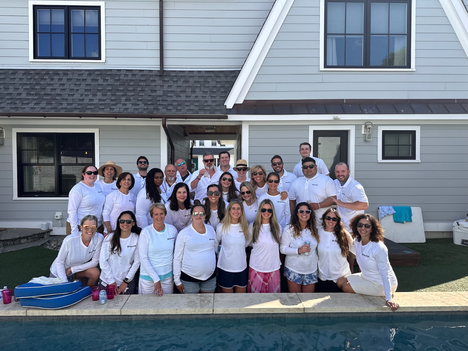 The Diray Media team at a summer company event